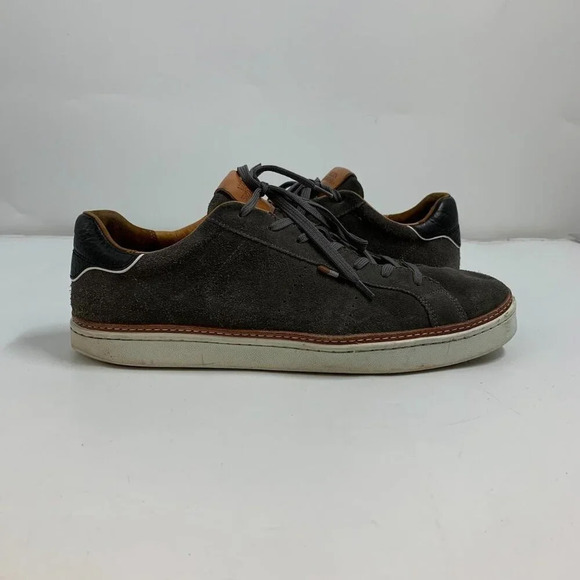 Allen Edmonds Men's Alpha Dark Gray Suede Lace-up 4643 Sneaker Size 13 - Picture 6 of 15